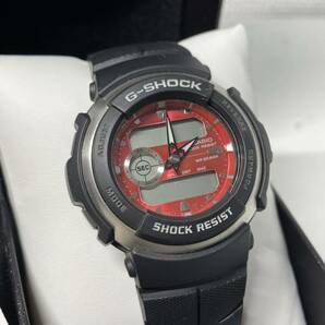 CASIO カシオ G-SHOCK 腕時計 G-300 デジアナ 良品 箱付き ブラック レッドの画像1