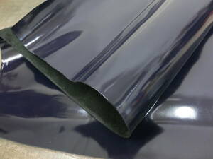 P39　ダークネイビー　濃紺　ソフトエナメル　1~1,1ミリ　最長部約76×48㎝　革小物レザークラフト材料　ハンドメイド　手作り材料