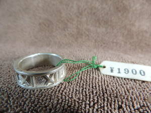 ヴィンテージ・未使用・リング 指輪 925シルバー刻印あり・美品・16号・6.10g