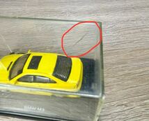 BMW M3 BL32 ミニカー クーペ 名車 コレクション ケース付 模型 イエロー 黄色 ケース割有_画像10