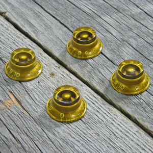 Montreux モントルー Top Hat knob set Gold (4) ゴールド　LP Gibson レスポール ノブ