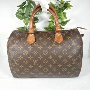 1円 LOUIS VUITTON ルイヴィトン モノグラム スピーディ30 M41526 ハンドバッグ シリアル SA822の画像2