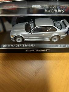 BMW M3 GTR （E36） 1993 （シルバー） （1/43スケール MINICHAMPS 433023384）