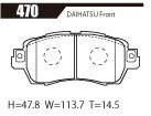 ACRE アクレ ブレーキパッド フォーミュラ700C フロント用 ムーヴキャンバス LA800S H28.9～ FF_画像2