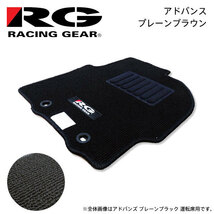 RG レーシングギア 車種専用フロアマット アドバンス プレーンブラウン ミニキャブバン U61V U62V H24.12～H26.2 MT車_画像1