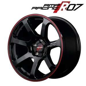 MID RMP RACING R07 (ブラック/リムレッドライン) 17×7.0J 4H PCD100 +45