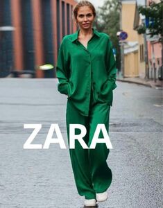 Zara グリーンセットアップ, おしゃれZara セットアップ グリーン色普段Mサイズを着ている方にぴったりです