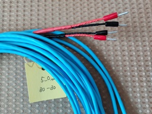  speaker cable 5m×2 both edge stick terminal (nichif made ) processing has processed ( 5m BO-BO )