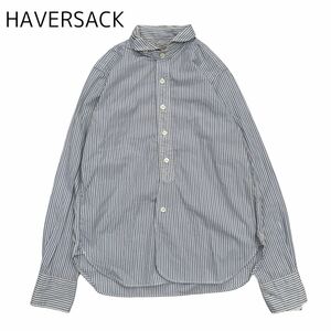 【HAVERSACK】丸襟ストライプシャツ