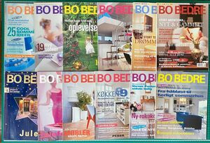 デンマークインテリアライフタイル誌　BO BEDRE 1999年　コンプリート12冊　北欧　ウェグナー　エルデコ　フリッツハンセン