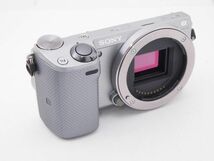 ★訳あり★ソニー SONY α NEX-5T ボディ シルバー フラッシュ ストラップ バッテリー付属＃B13_画像5