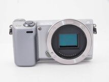 ★訳あり★ソニー SONY α NEX-5T ボディ シルバー フラッシュ ストラップ バッテリー付属＃B13_画像4