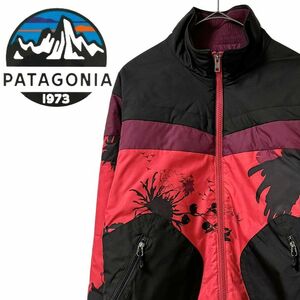 パタゴニア Patagonia ポリフィル ジャケット 断熱 レディースM　プリント 中綿　花柄　総柄