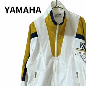 ヤマハレーシング ブルゾン メンズLL 日本製 ジャケット アウター ライダース バイク ポリウレタン2% 企業ロゴ
