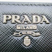 【箱あり】PRADA 1ML225 2つ折りコンパクトウォレット＜財布＞プラダ レディース ブランド ブラック レザー 折り畳み財布 コインケース_画像10