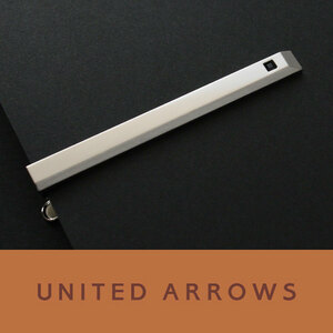 4363◆ユナイテッドアローズ◆ネクタイピン◆シルバーブラックストーン◆タイピン～タイバー◆上質セレクトショップ～UNITED ARROWS◆新品