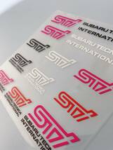 STI ステッカー シール １５枚セット スバル インプレッサ フォレスター アウトバック レガシ WRX レヴォーグ_画像4