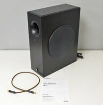 評判の良音！YAMAHA ヤマハ NS-SW210 Black サブウーファー 取説、Neutric Profi/BELDEN 8402 高級ケーブルおまけ付 ys081_画像1