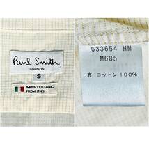 ★Paul Smith LONDON★Sサイズ ポールスミス ロンドン 長袖 シャツ メンズ オレンジ チェック柄 Yシャツ カジュアル ビジネスシャツ Y004_画像10