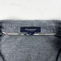 美品 BURBERRY バーバリー カシュクール風Tシャツ 長袖カットソー トップス レディース ダークグレー サイズ2*NC1046_画像5