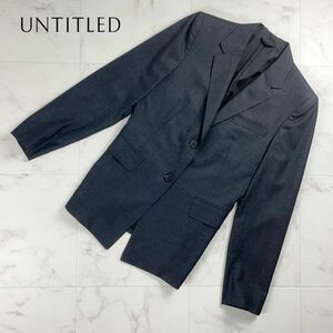  прекрасный товар UNTITLED Untitled 2 . кнопка tailored jacket общий обратная сторона женский серый размер 2*MC600