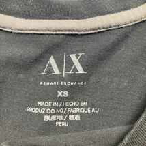 美品 ARMANI EXCHANGE アルマーニエクスチェンジ フロントプリントTシャツ 半袖カットソー トップス メンズ 黒 ブラック サイズXS*NC1310_画像5