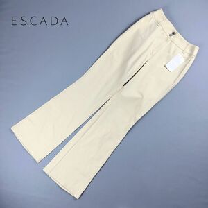 新品未使用 ESCADA エスカーダ ブーツカット ストレッチカジュアルパンツ ボトムス レディース ベージュ サイズ34*NC325