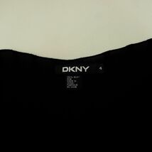 美品 DKNY ダナキャラン シルク100% キャミソール ロングワンピース 裏地あり レディース 黒 ブラック サイズ4*NC123_画像6