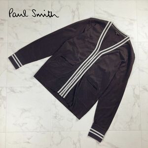 Paul Smith ポール・スミス ジップアップカーディガン テープデザイン トップス レディース ブラウン サイズM*NC1215