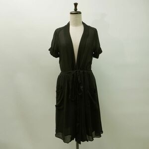  прекрасный товар STUNNING LURE Stunning Lure короткий рукав LAP рубашка One-piece прозрачный женский чёрный черный размер F*NC223