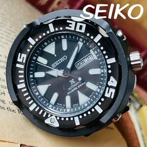 ■カッコイイ！美品■SEIKO【セイコー】PROSPEX/プロスペックス/ダイバーズウォッチ/メンズ腕時計/機械式自動巻き/ブラック/黒/スポーツ