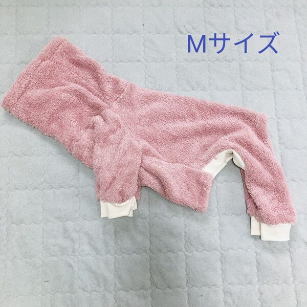 Mサイズ イタグレウィペット 犬服 アウター 防寒 フリースタートルネック ドッグウェア もこもこ ピンク915