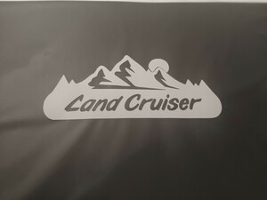 ランクル カッティングステッカー トヨタ ランドクルーザー 白 キャンプ アウトドア TOYOTA クロカン オフロード 4WD LANDCRUISER 