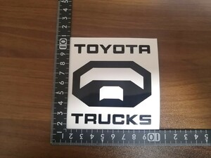 TOYOTA TRUCKS カッティング ステッカー 艶黒 トラック ランクル ハイラックス タコマ タンドラオーバーランド OVERLAND オフロード