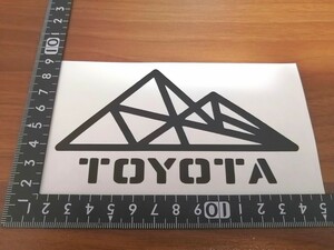 TOYOTA トヨタ カッティング ステッカー マットブラック アウトドア キャンプ ランクル ランドクルーザー ハイラックス オーバーランド