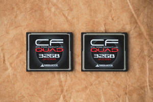 GREEN HOUSE 　コンパクトフラッシュ　CFカード 32GB GH-CF32GFX ２枚セット 動作確認済