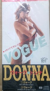 日本盤8cmCDシングル/Donna ドンナ/Vogue ヴォーグ/マドンナオリジナル曲カバー/イタリア・ヒット曲