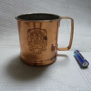 SIW815 【ダメージ目立つ】 銅製 マグカップ コップの画像1
