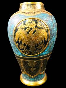 ◆1点物◆ オールドノリタケ 壺 鳳凰図 盛上 金彩 花瓶 ◆2度と手に入らないかもしれない激レア品です◆