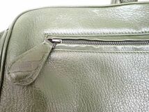 BOTTEGAVENETA / ボッテガヴェネタ バッグ レザー メンズ ビジネスバッグ グリーン系【中古】drt2403_画像5