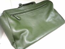 BOTTEGAVENETA / ボッテガヴェネタ バッグ レザー メンズ ビジネスバッグ グリーン系【中古】drt2403_画像8