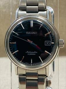 SEIKO メカニカル 23石 6R15-00V0 裏スケ 自動巻き 中古稼働品 最低落札設定無し