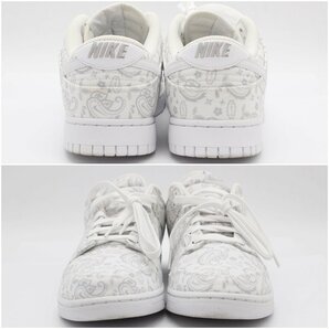 ナイキ ダンク ロー エッセンシャル ホワイト ペイズリー DJ9955-100 ウィメンズ 28cm DUNK LOW ESS Paisley z24-823 中古品 z_zの画像7