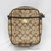 COACH コーチ ショルダーバッグ G0769-11359 シグネチャー ブラウン 中古品 m_b(j) m5-35482_画像3