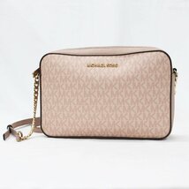 MICHAEL KORS マイケルコース チェーンショルダーバッグ ピンク 中古品 m_b(j) m5-30795_画像1