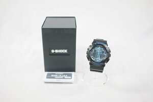 ◎ 未使用・展示品 CASIO カシオ G-SHOCK ジーショック GA-100CB-1AJF 腕時計 ブルー ブラック 樹脂 メンズ