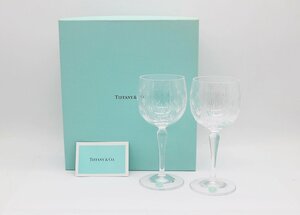 【未使用】ティファニー フローレット ワイングラス ペア 2客セット 長期保管品 TIFFANY&Co. z24-649 z_b