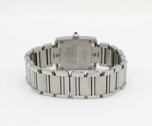 カルティエ タンク フランセーズ SM ピンクシェル文字盤 レディース クォーツ 腕時計 Cartier z24-552 中古品 z_w_画像5