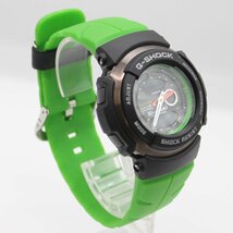 CASIO カシオ G-SHOCK Gショック G-300KRT Kawasaki Racing Team カワサキ コラボ アナデジ 黒×緑 不動品 ジャンク品 m_w(j) m24-35496_画像6