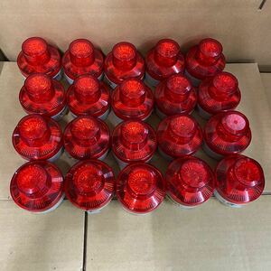 NIKKEI 電池式LED警告灯 回転灯 ニコUFO VL07B型 赤 10個セット ①
